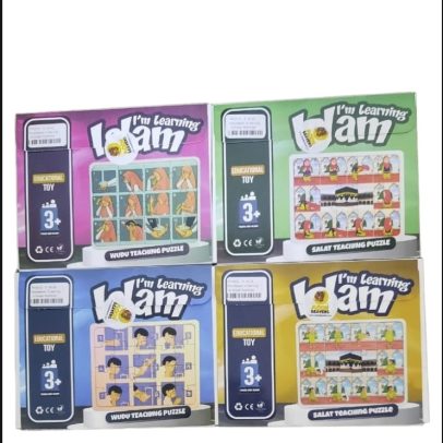 Learning Islam Wudu teaching puzzles and Salat teaching puzzles