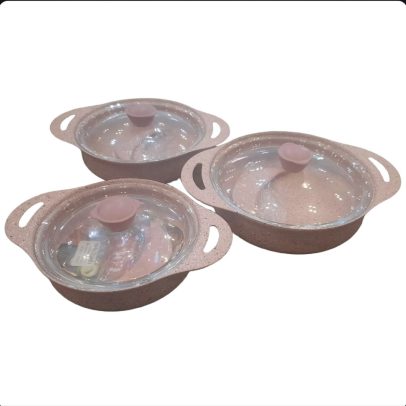 OMS 6 pce non stick granite egg pan set